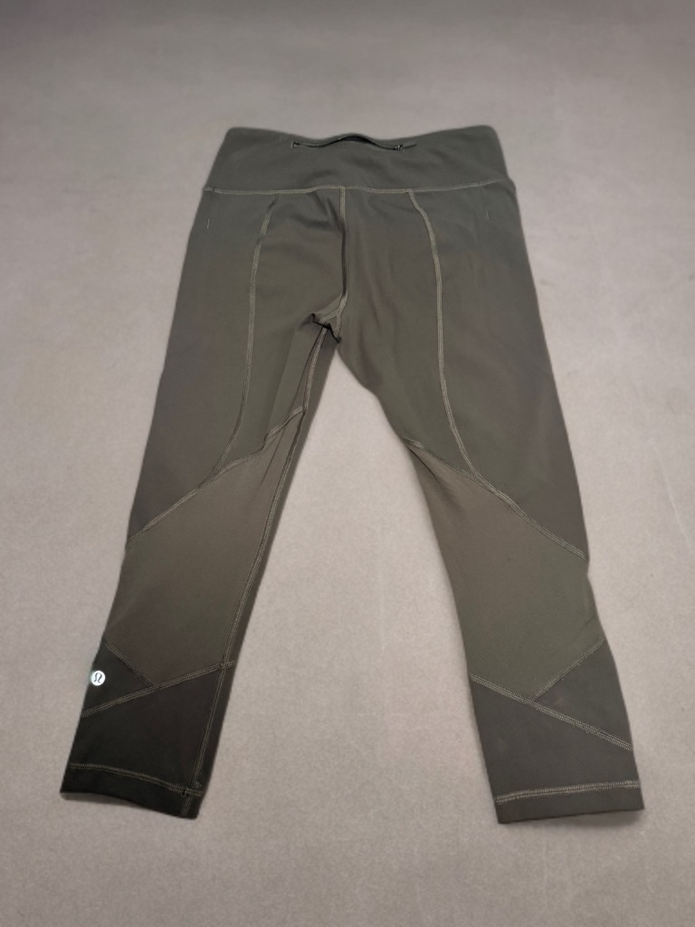 Lululemon Pace Rival Crop 22” Dark Olive Size 6